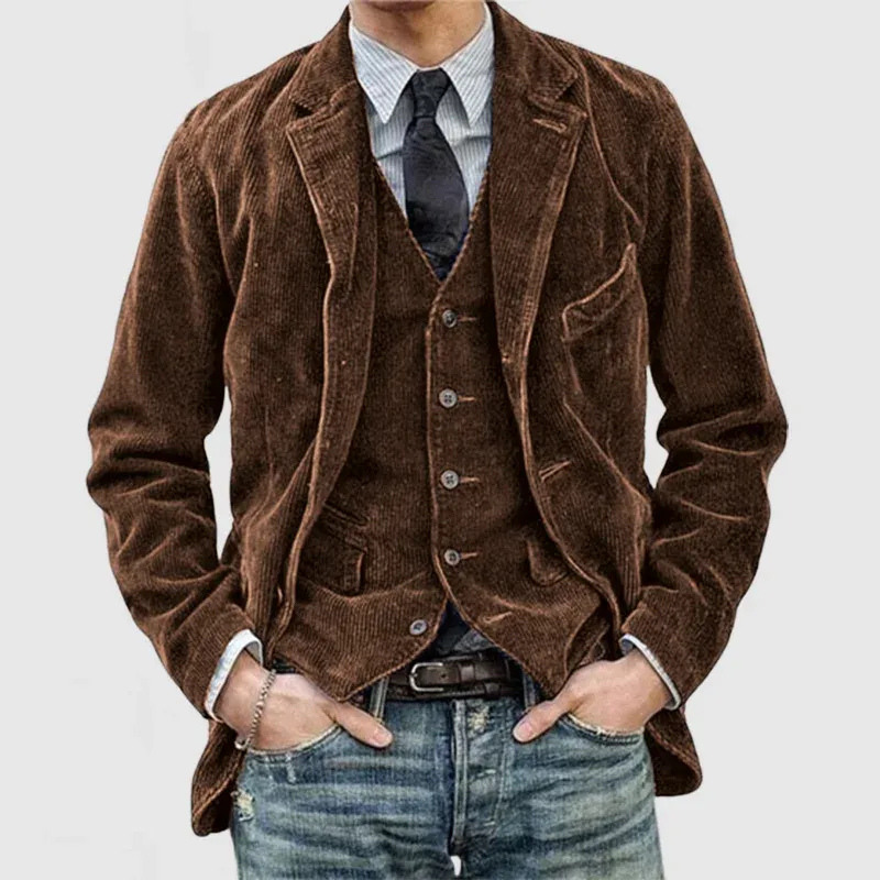 Vintage warmer Blazer für Herren im klassischen Stil