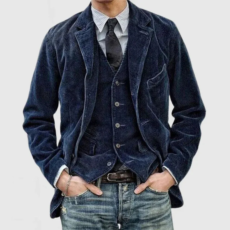 Vintage warmer Blazer für Herren im klassischen Stil