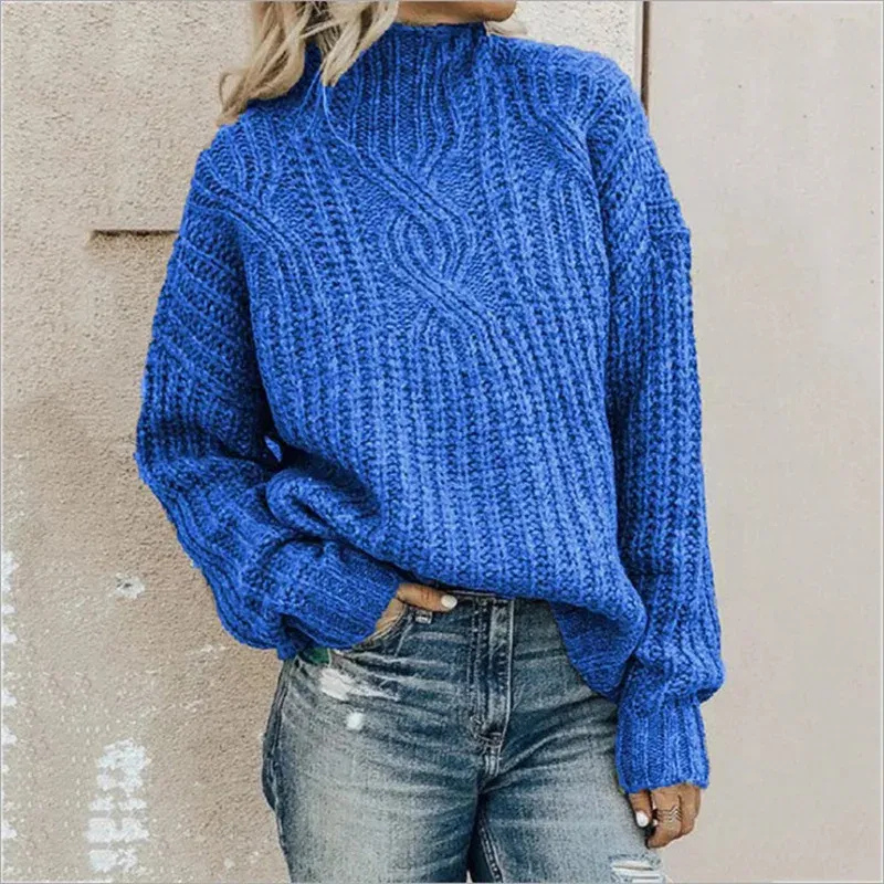 Warm gestrickter Damenpullover, bequem und stilvoll für Alltag und Freizeit
