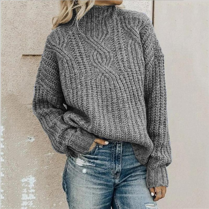 Warm gestrickter Damenpullover, bequem und stilvoll für Alltag und Freizeit