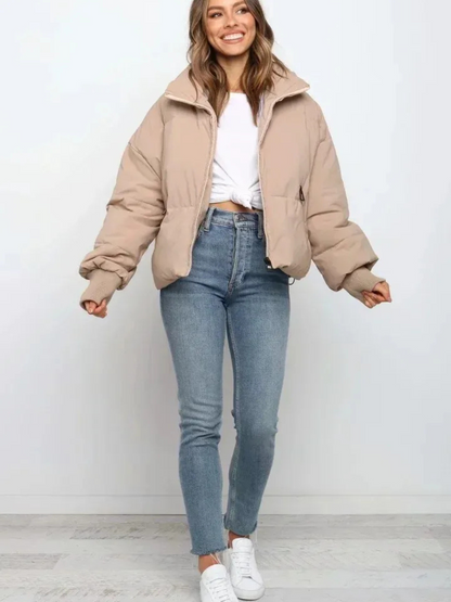 Warme Daunenjacke für Damen in modernem und funktionalem Design