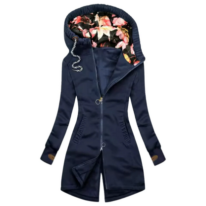 Warme Kapuzenjacke für Damen in modernem Design