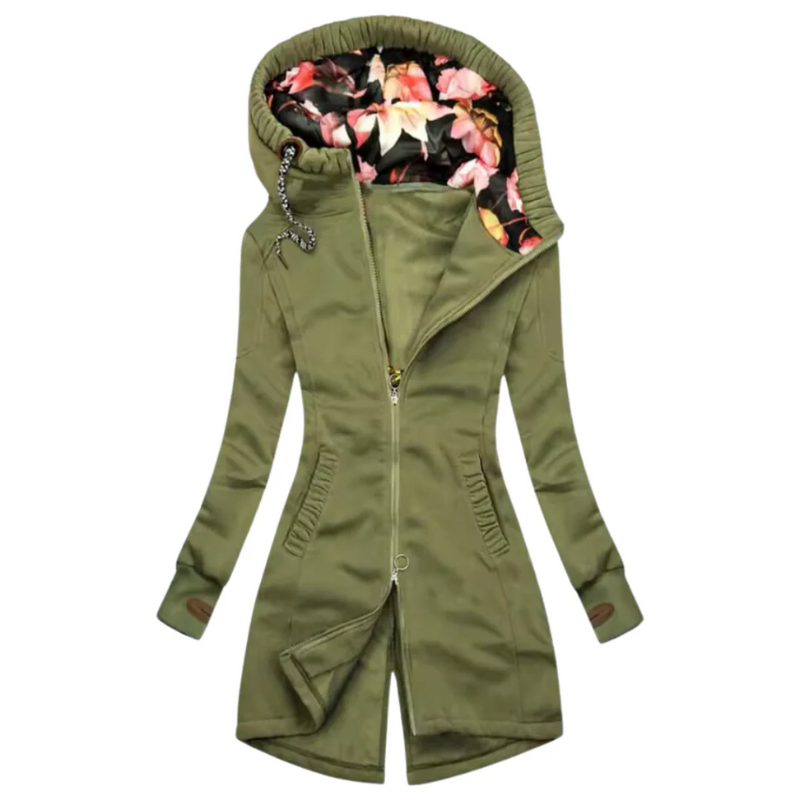 Warme Kapuzenjacke für Damen in modernem Design