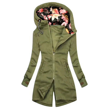 Warme Kapuzenjacke für Damen in modernem Design