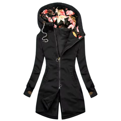 Warme Kapuzenjacke für Damen in modernem Design