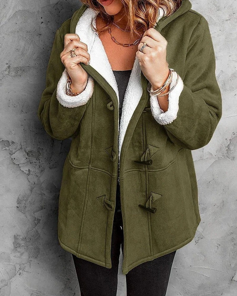 Warme Kapuzenjacke für Damen in wintertauglichem Design