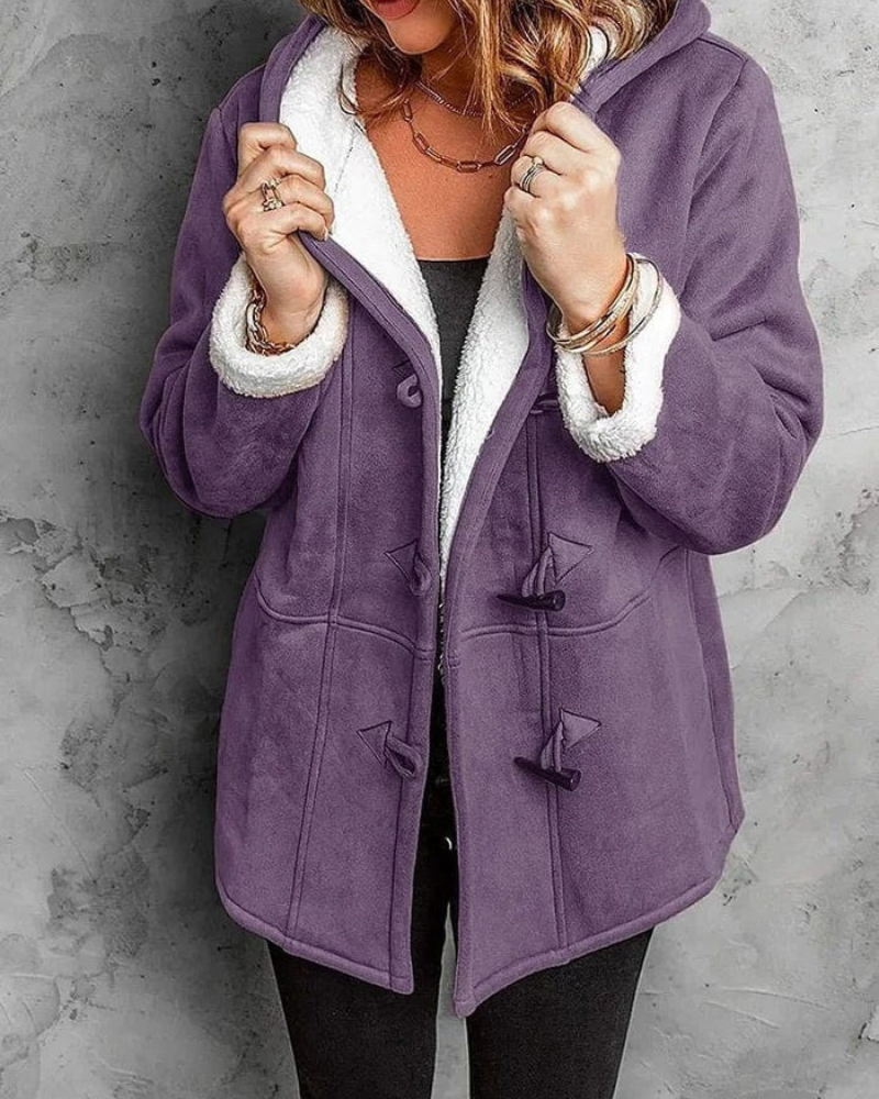 Warme Kapuzenjacke für Damen in wintertauglichem Design