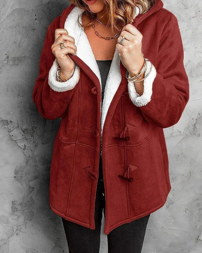 Warme Kapuzenjacke für Damen in wintertauglichem Design