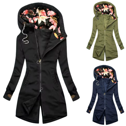 Warme Kapuzenjacke für Damen in modernem Design
