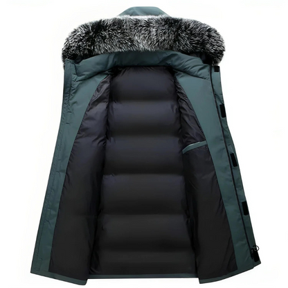 Warme Kapuzenjacke für Herren mit modernem Design und bequemer Passform