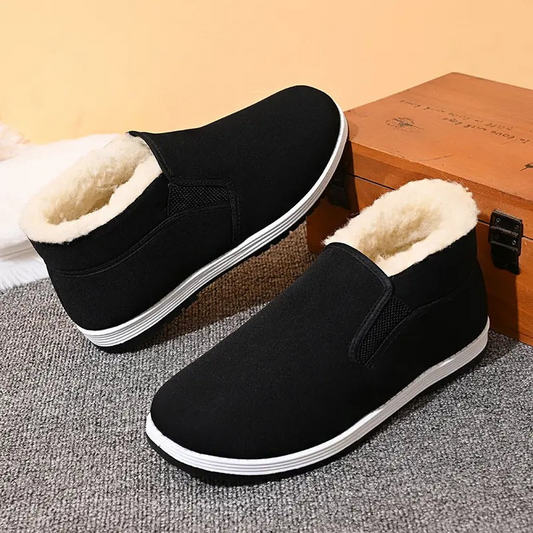 Warme Plüsch-Stiefeletten für Herren in stilvollem Design