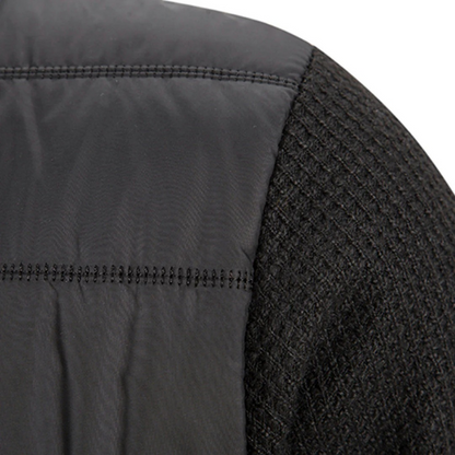 Warme Rollkragenjacke für Herren mit hohem Kragen und klassischem Schnitt für Herbst und Winter