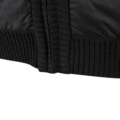Warme Rollkragenjacke für Herren mit hohem Kragen und klassischem Schnitt für Herbst und Winter
