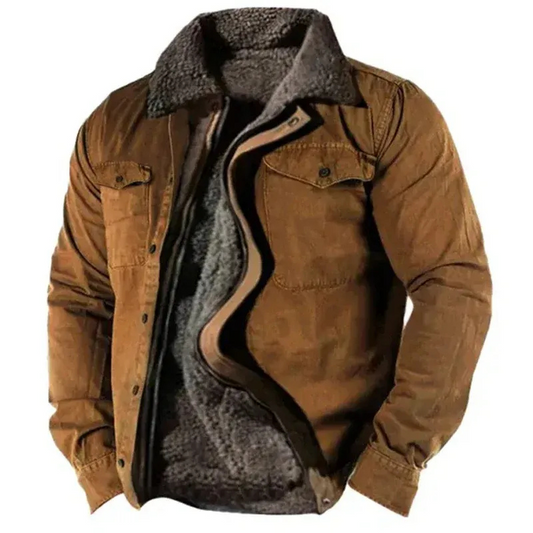 Warme Vintage-Jacke für Herren im zeitlosen Design
