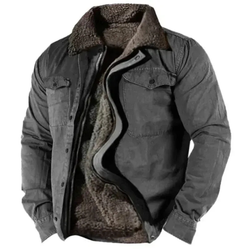 Warme Vintage-Jacke für Herren im zeitlosen Design