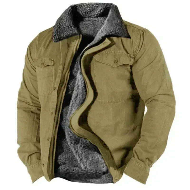 Warme Vintage-Jacke für Herren im zeitlosen Design