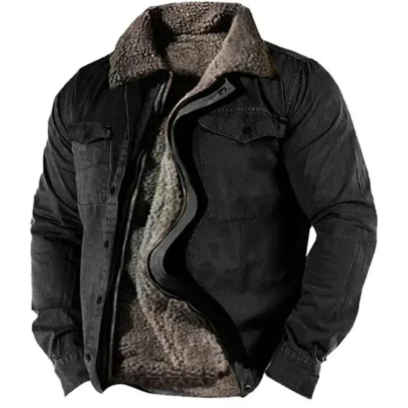 Warme Vintage-Jacke für Herren im zeitlosen Design