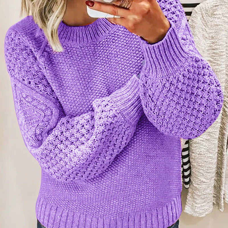 Warmer und kuscheliger Strickpullover für Damen in elegantem Design