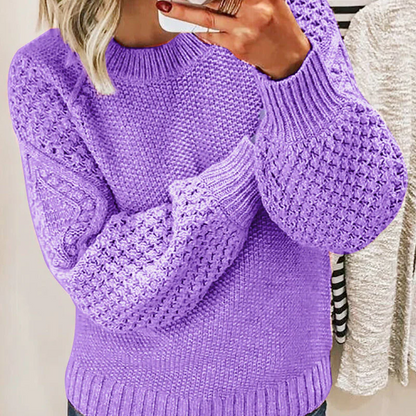 Warmer und kuscheliger Strickpullover für Damen in elegantem Design