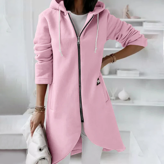 Warmer langer Hoodie für Damen in modernem Design für gemütliche Tage