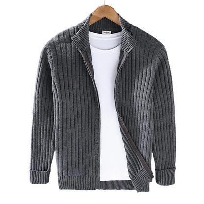 Warmer Strickcardigan für Herren in zeitlosem Design für Alltag und Freizeit.