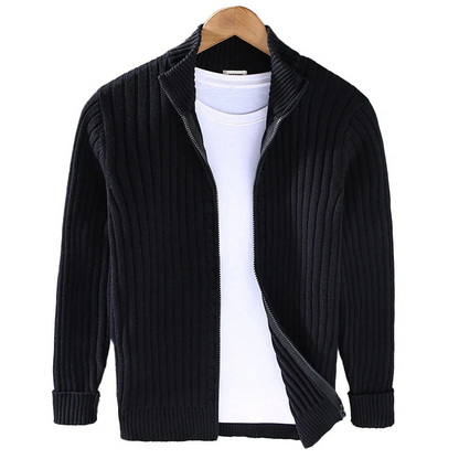 Warmer Strickcardigan für Herren in zeitlosem Design für Alltag und Freizeit.