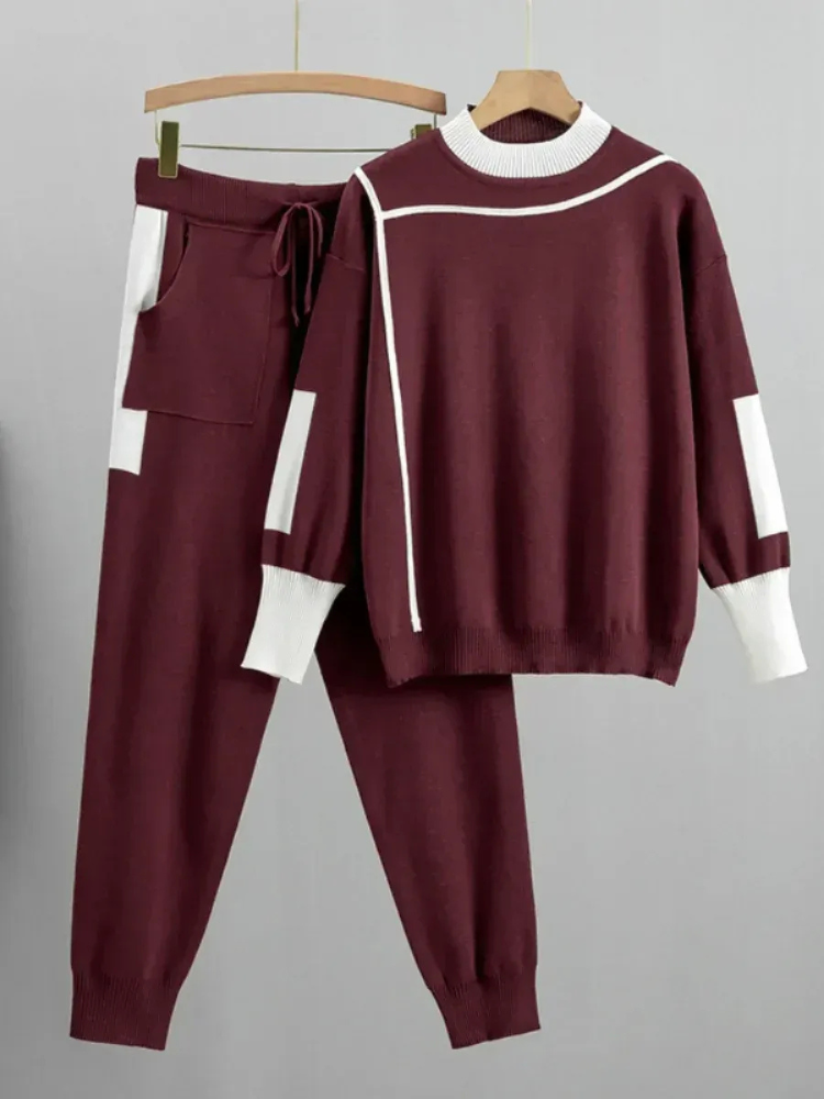 Warmes Herbst-Lounge-Set für Damen in modernem Look