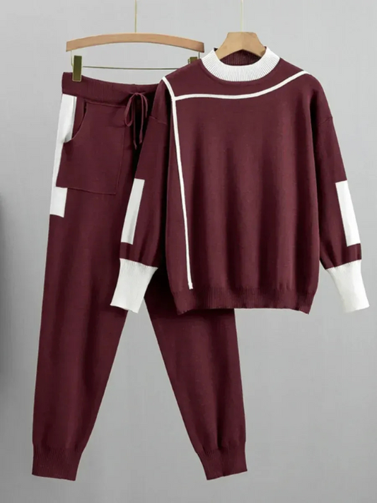 Warmes Herbst-Lounge-Set für Damen in modernem Look