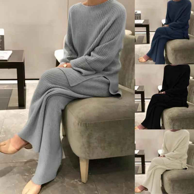 Damen Loungewear-Set in Oversize, warm und bequem für entspannte Tage.