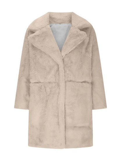 Weicher Wintermantel für Damen in elegantem Design