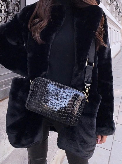Weicher Wintermantel für Damen in elegantem Design