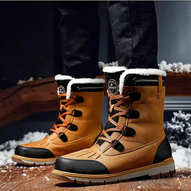 Wetterfeste warme Stiefel für Herren für Winter und Outdoor