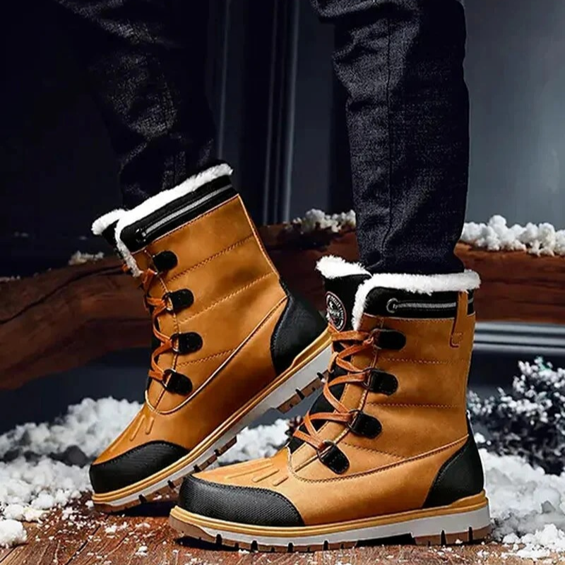 Wetterfeste warme Stiefel für Herren für Winter und Outdoor