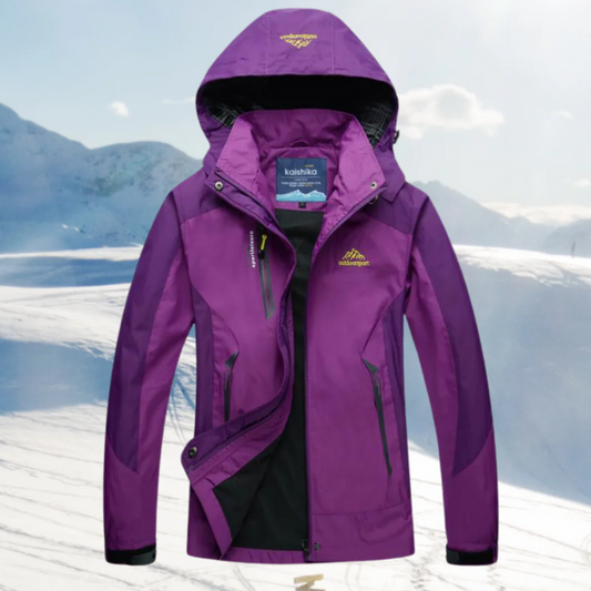 Wind- und wasserdichte Damenjacke mit funktionalem Design und zuverlässigem Wetterschutz