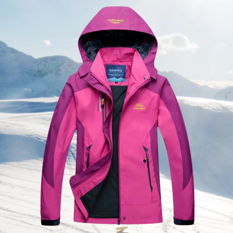 Wind- und wasserdichte Damenjacke mit funktionalem Design und zuverlässigem Wetterschutz