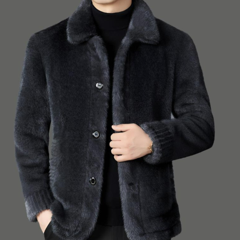 Winddichte Winterjacke für Herren mit stilvollem Design.
