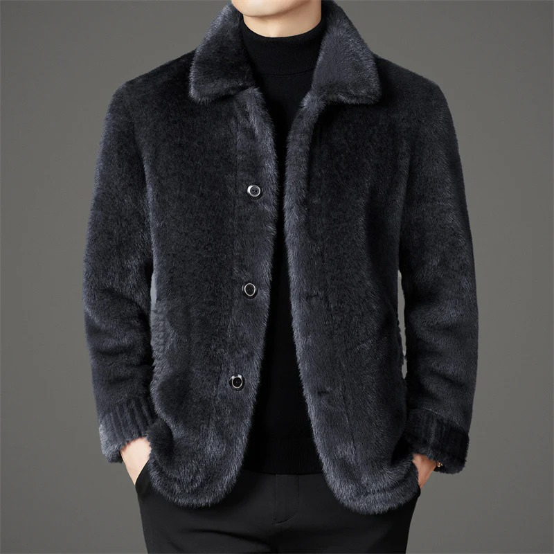 Winddichte Winterjacke für Herren mit stilvollem Design.