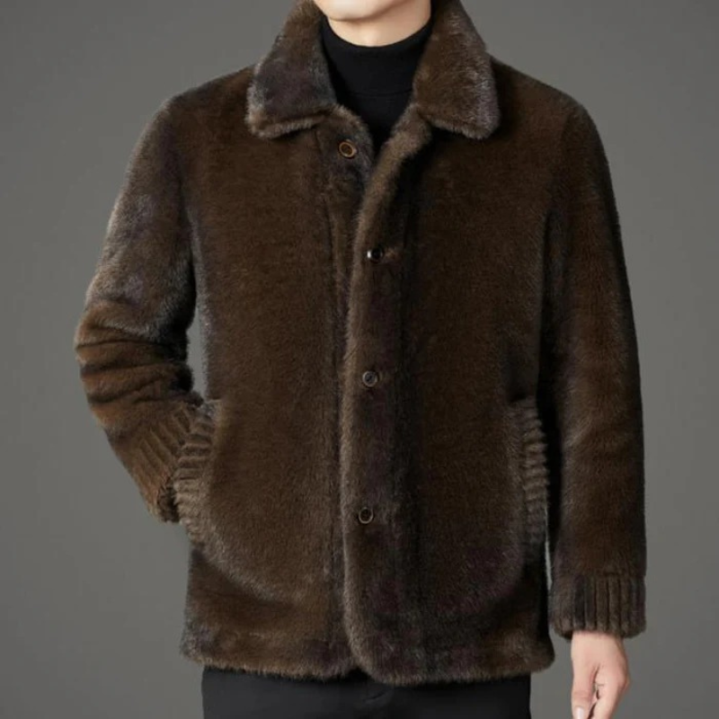 Winddichte Winterjacke für Herren mit stilvollem Design.