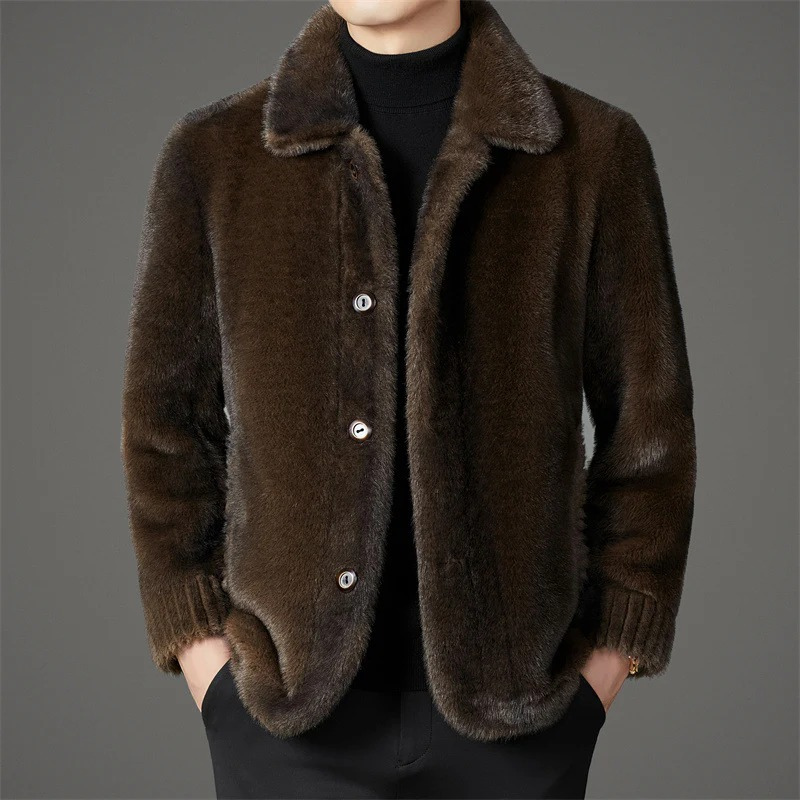 Winddichte Winterjacke für Herren mit stilvollem Design.