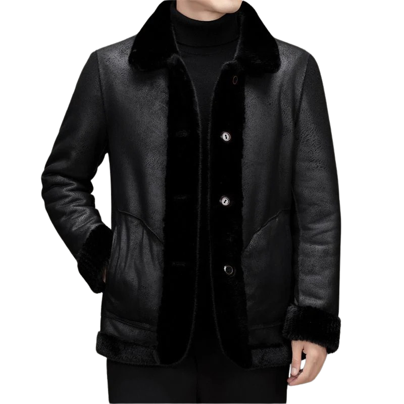 Winddichte Winterjacke für Herren mit stilvollem Design.
