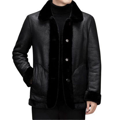 Winddichte Winterjacke für Herren mit stilvollem Design.