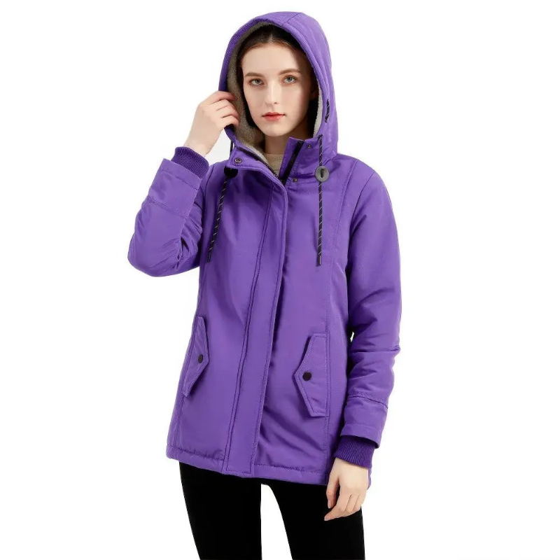 Winterjacke mit Kapuze für Damen | Warme