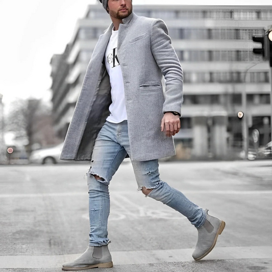 Zeitlos eleganter Mantel für Herren in klassischem Stil