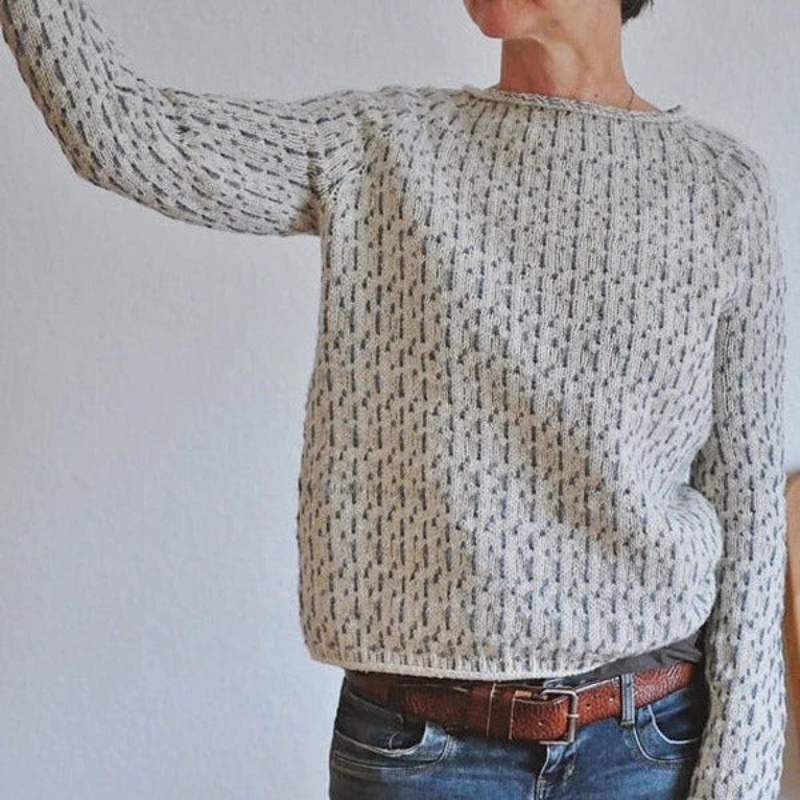 Zeitloser Herbstpullover für Damen in klassischem Design, ideal für Alltag, Freizeit und Büro.